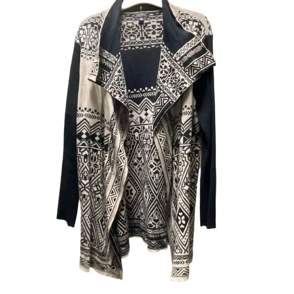 Lucky Brand size 1X Aztec cardigan boho festival
